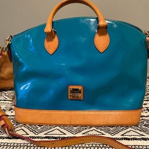 Teal Patent Leather Dooney and Bourke bag